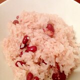 普通のお米で赤飯
